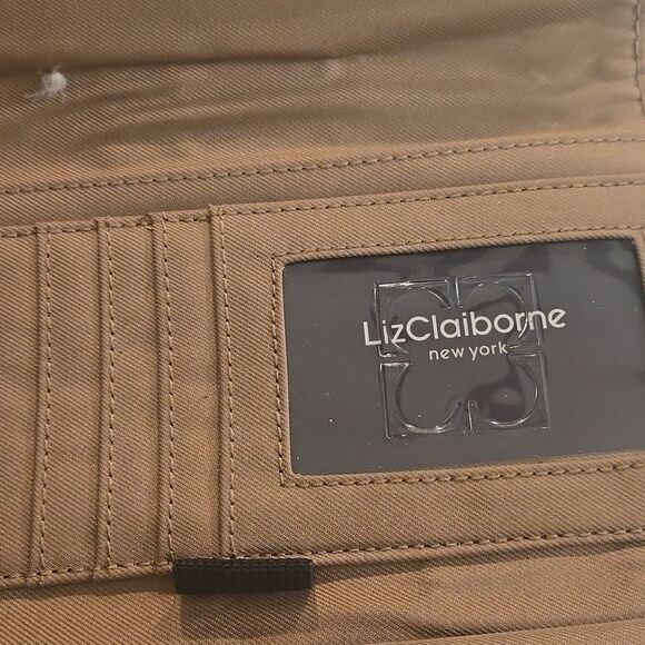 Liz claiborne new york Black and Tan Patchwork Wallet - Picture 6 of 6